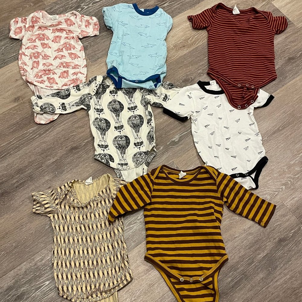 Bundle of Seven Kate Quinn Onesies 6-12 Months